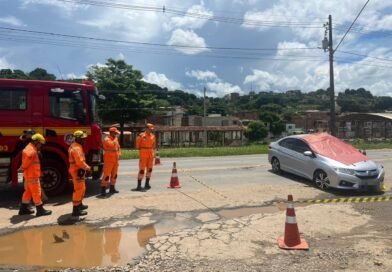 GOVERNADOR VALADARES: COLISÃO AUTOMÓVEL X MOTOCICLETA DEIXOU O MOTORISTA DO VEÍCULO MORTO