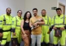 Família de bebê nascido na BR-040 reencontra equipe de resgate e conhece centro de monitoramento da rodovia 