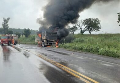 Incêndio em veículo automotor, rodovia BR-354