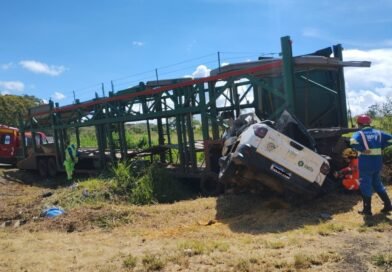 ARAXÁ: ACIDENTE NA BR-262 DEIXA UMA VÍTIMA FATAL