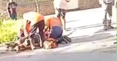 Acidente motocicleta versus veículo próximo ao Forró dos Aposentados