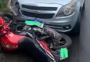 Acidente motocicleta versus veículo foi registrado na manhã de hoje em João Monlevade (assista o vídeo)