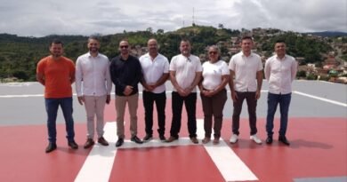 Vereadores de São Gonçalo do Rio Abaixo participam de inauguração do heliponto municipal, em marco do avanço na saúde