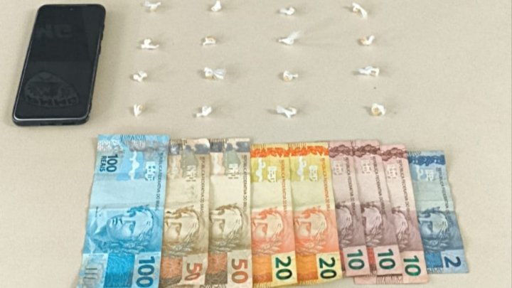 João Monlevade – Polícia Militar prende autor por tráfico de drogas