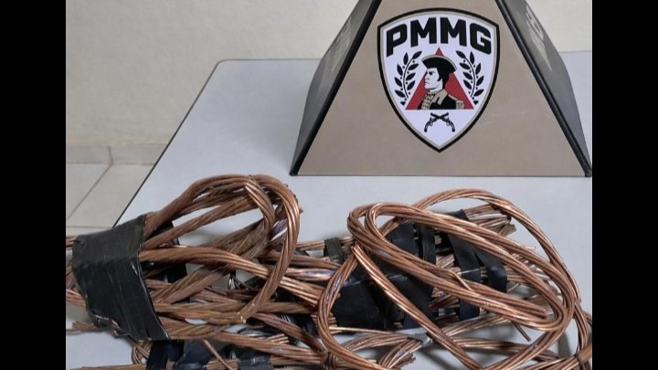 São Gonçalo do Rio Abaixo – Polícia Militar prendeu elemento que furtou cobre em empresa