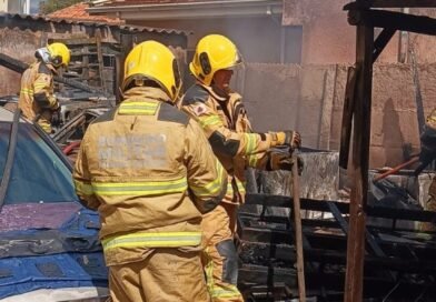 Poços de Caldas: fogão à lenha improvisado pode ter causado incêndio em residência