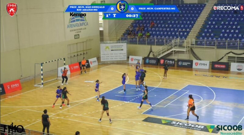 São Gonçalo do Rio Abaixo estreia com vitória no Campeonato Regional de Handebol