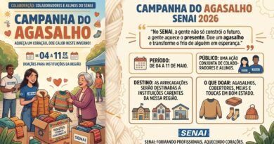 SÃO GONÇALO DO RIO ABAIXO: CAMPANHA DO AGASALHO SENAI 2026 (#COMPARTILHE)