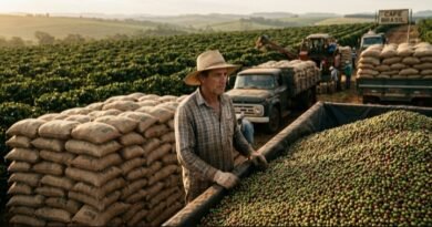 Safra recorde de café no Brasil acende alerta: fartura na colheita, incerteza no bolso do produtor