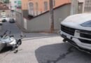 Acidente: motocicleta contra veículo Porsche foi registrado em João Monlevade, duas vítimas ficaram feridas