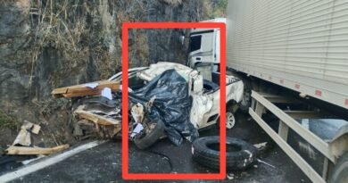 JOÃO MONLEVADE: CHOQUE ENTRE CARRETA E CARRO NA BR-381 DEIXOU UMA VÍTIMA FATAL