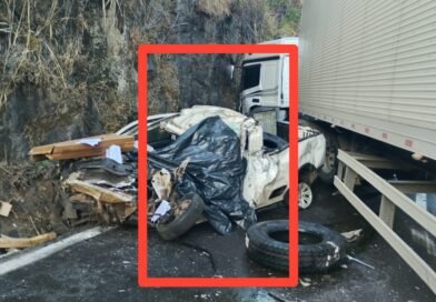 JOÃO MONLEVADE: CHOQUE ENTRE CARRETA E CARRO NA BR-381 DEIXOU UMA VÍTIMA FATAL