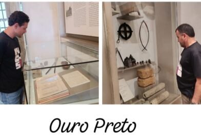 Alunos do Parlamento Jovem de São Gonçalo do Rio Abaixo realizam visita cultural a Ouro Preto