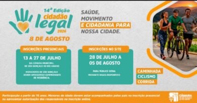 14ª edição do Cidadão Legal: Câmara de São Gonçalo do Rio Abaixo abre inscrições para caminhada, corrida e ciclismo