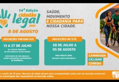 14ª edição do Cidadão Legal: Câmara de São Gonçalo do Rio Abaixo abre inscrições para caminhada, corrida e ciclismo