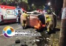 BH: BOMBEIROS ATENDEM OCORRÊNCIA DE CAPOTAMENTO DE VEÍCULO NA REGIÃO DA PAMPULHA