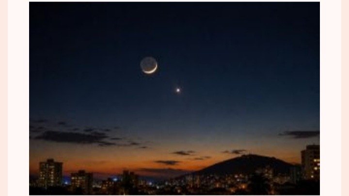 Lua e Vênus se aproximam no céu neste sábado e criam oportunidade para fotos com celular