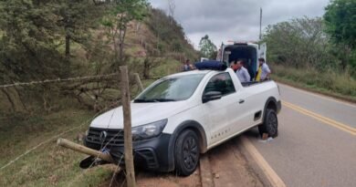 Acidente de trânsito mobiliza equipes de resgate na MG-123, em Rio Piracicaba