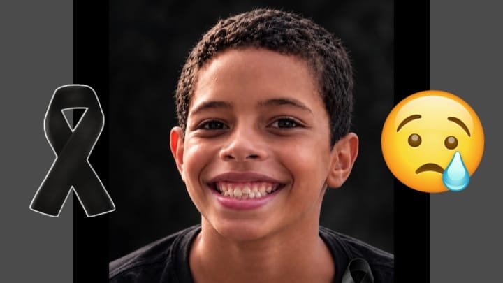 Nota de falecimento: Luis Gustavo de Oliveira Souza, de 11 anos de idade