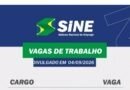 Muitas vagas de emprego para hoje, no SINE São Gonçalo do Rio Abaixo (Boa sorte aos candidatos(as)