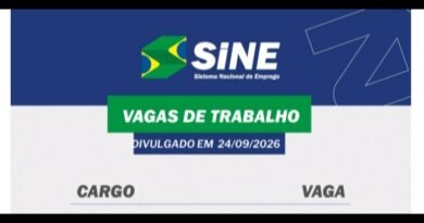 MUITAS VAGAS DE EMPREGO PARA HOJE, QUINTA-FEIRA (24/09) NO SINE SÃO GONÇALO DO RIO ABAIXO (BOA SORTE AOS CANDIDATOS(AS)