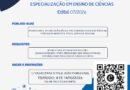 Inscrições para curso de especialização em Ensino de Ciências da Unifei João Monlevade se encerra hoje (14), Curso “Ciência é 10!”  (faça sua inscrição 👇 aqui)