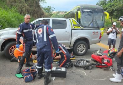 ACIDENTE ENVOLVENDO UMA MOTO NA BR-381 EM BELO HORIZONTE