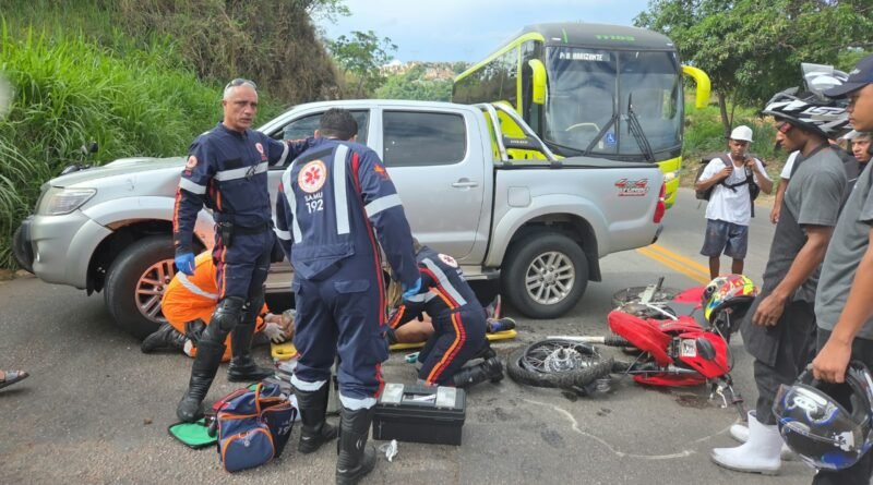 ACIDENTE ENVOLVENDO UMA MOTO NA BR-381 EM BELO HORIZONTE